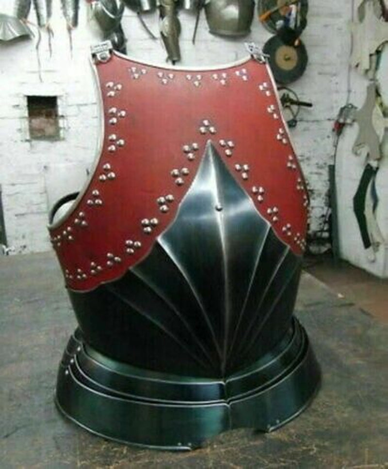 Medieval Roman Armor Muscle Jacket Solid Steel & Leather