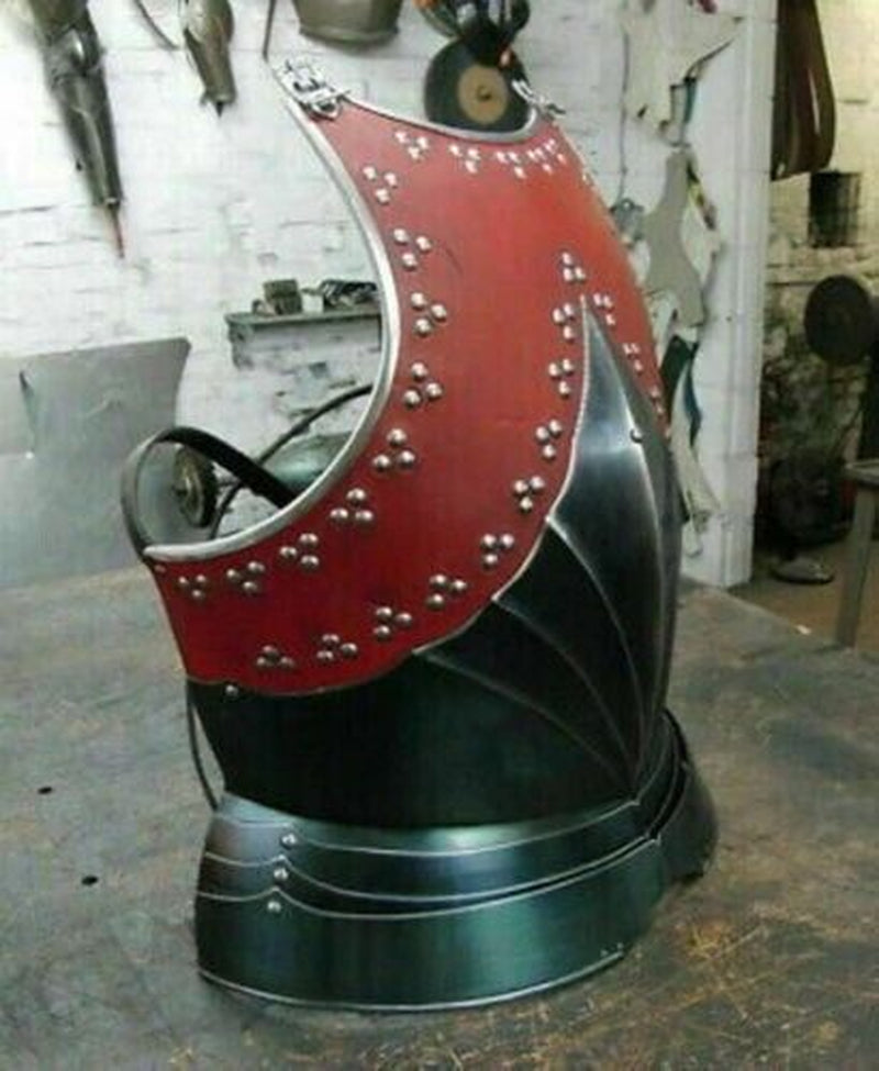 Medieval Roman Armor Muscle Jacket Solid Steel & Leather