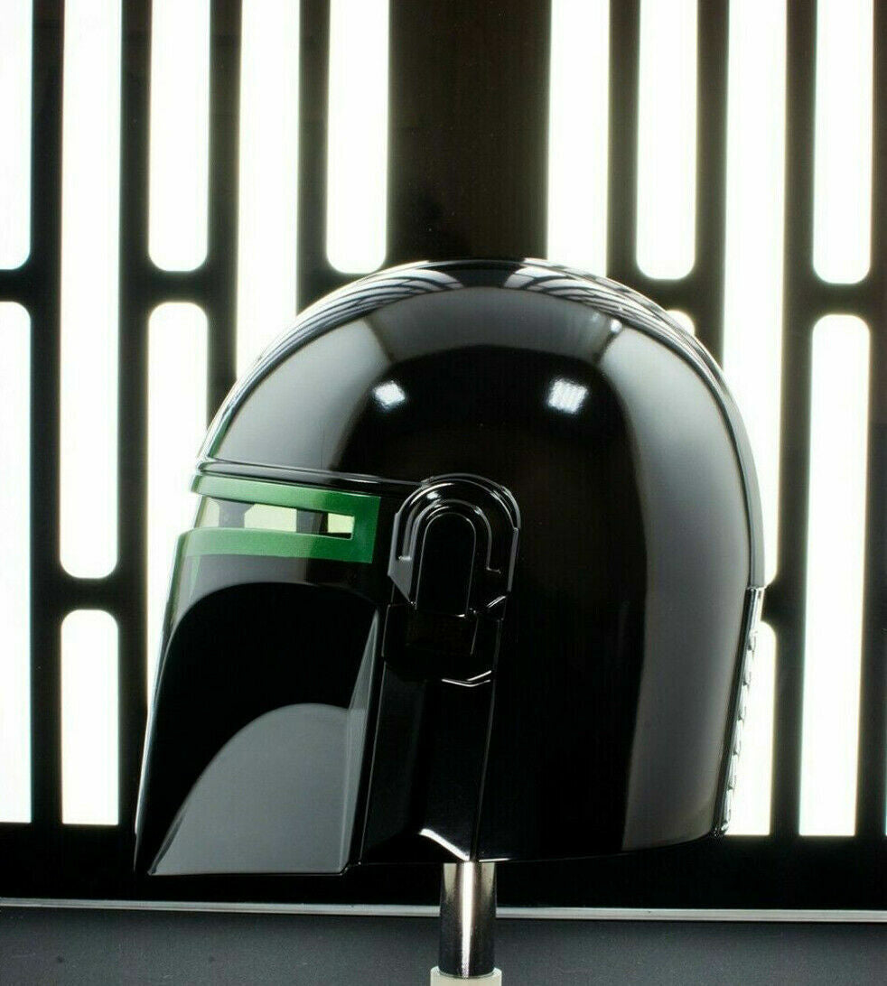 Star Wars Mandalorian Black Helmet for Larp Cosplay Costume Role Play Armor