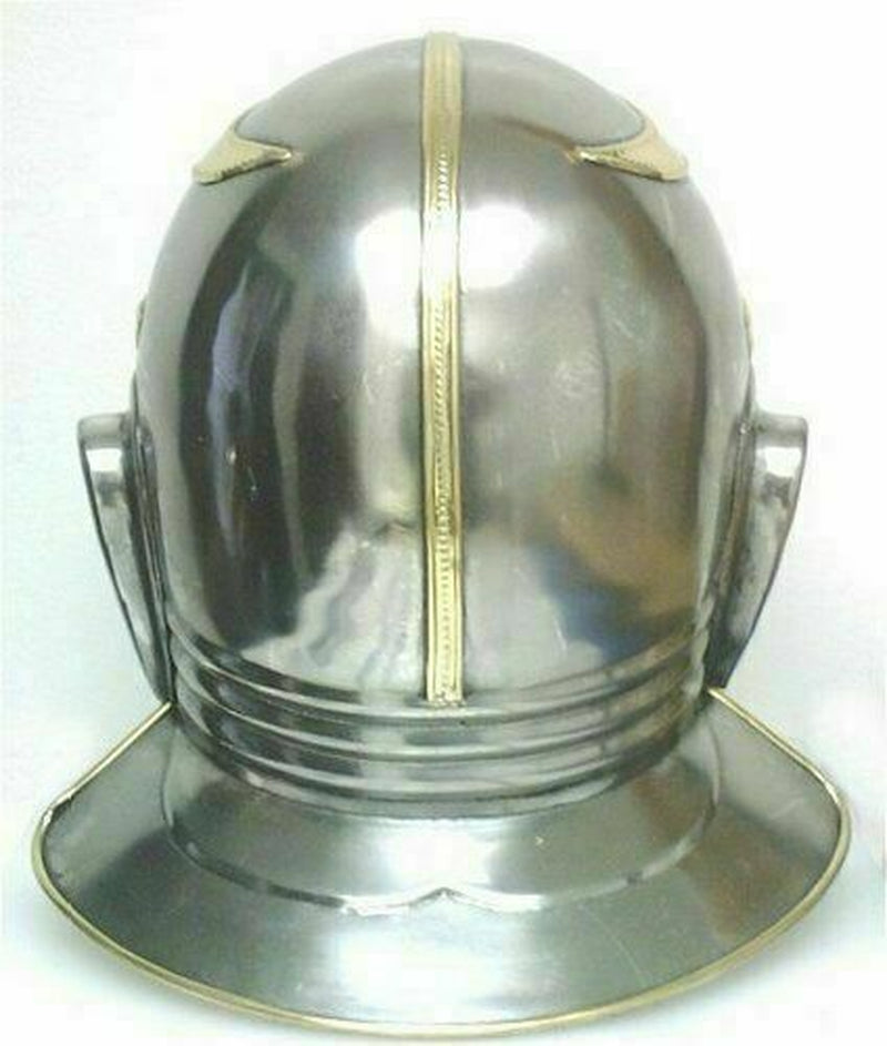 Medieval Knight Man Face Helmet Roman Gallic Centurion Steel Knight Helmet