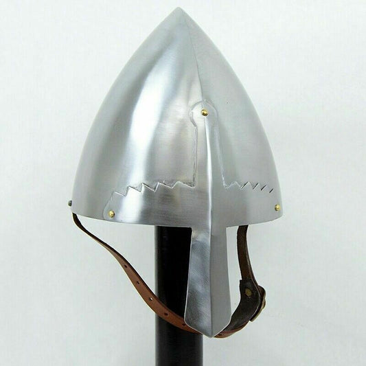 Medieval Knight Nasal Helmet Functional Knight Battle Ready Helmet
