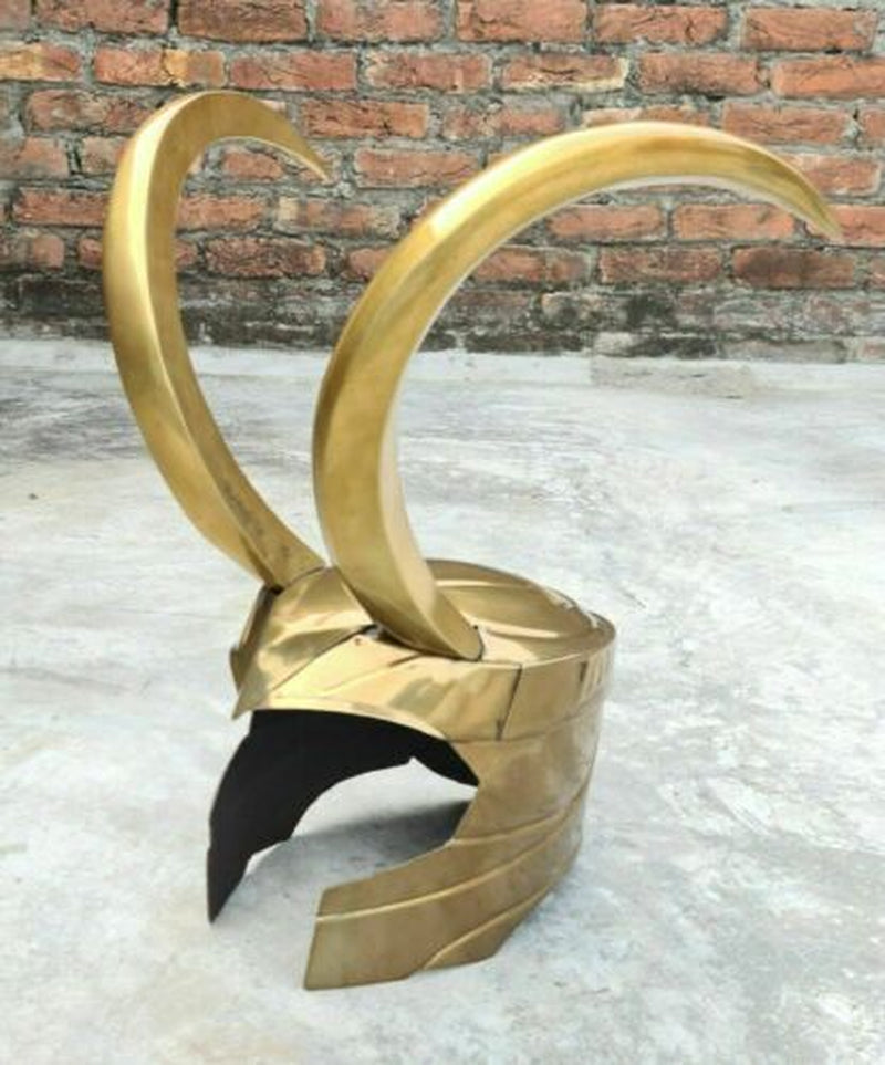 Loki Helmet Thor Ragnarok Movie Helmet 18 Gauge Mild Steel Collectible Helmet