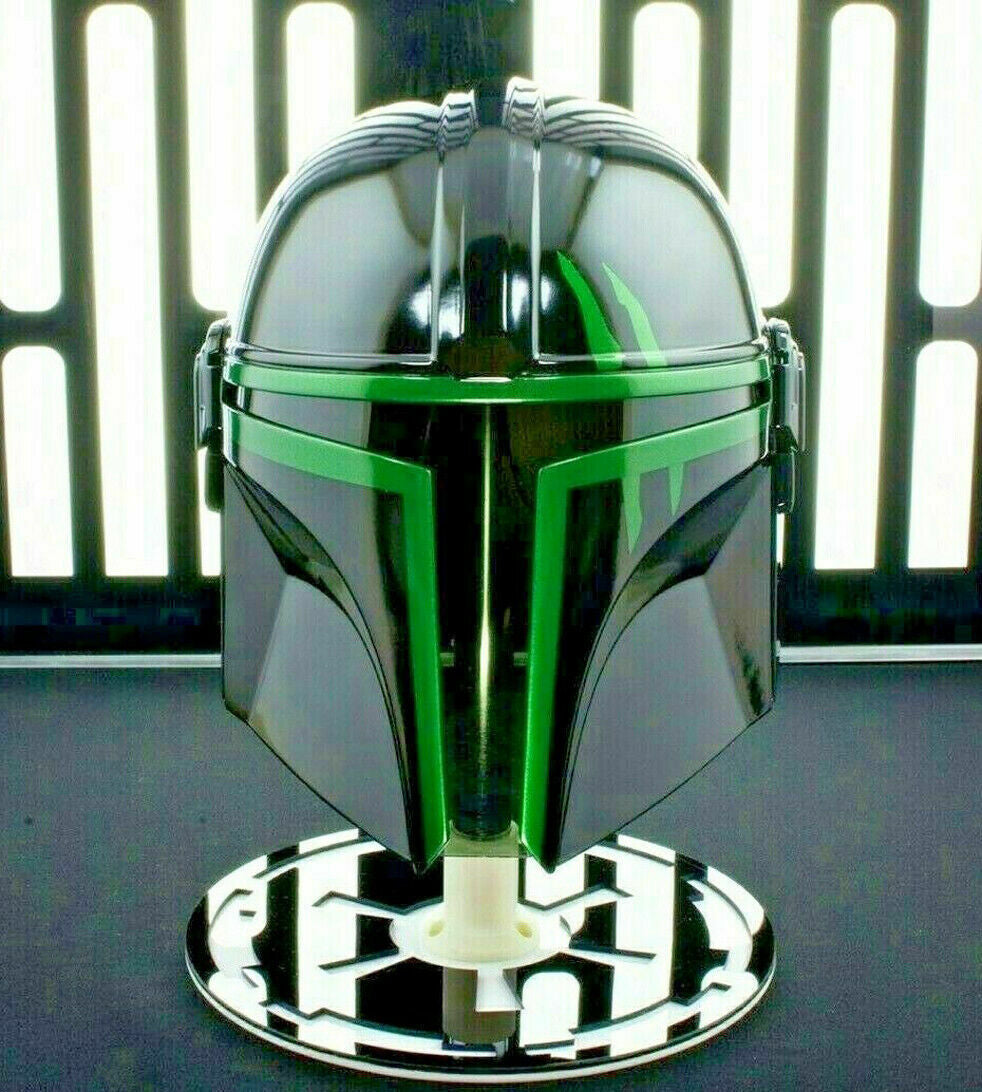 Star Wars Mandalorian Black Helmet for Larp Cosplay Costume Role Play Armor