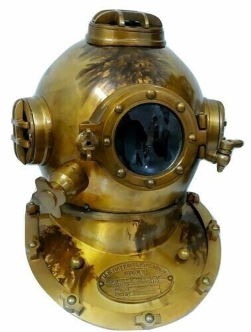US Navy Mark V Diving Divers Helmet Vintage Antique Scuba Decorative Sea