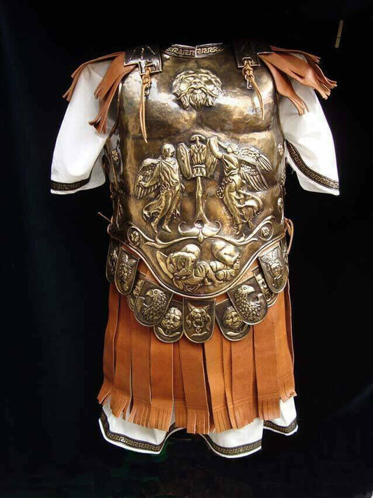 18 Guage Brass Medieval Big Eagle Armor Roman Cuirass Reenactment Breastplate