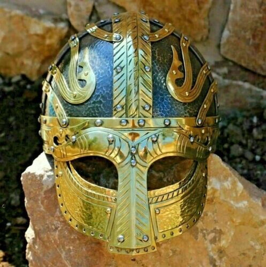 Medieval Viking Vandal Helmet Battle Warrior Steel Armor Helmet Larp Viking
