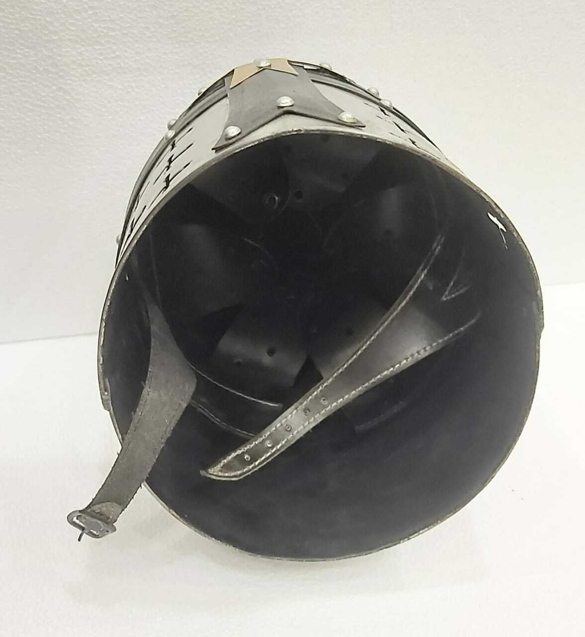 Medieval Barbuta Helmet Role Play Knight Helmet Fully Functional Inner Leather