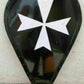 Medieval Templar Heater Shield Battle Warrior Shield Crusader Shield Armor 28"