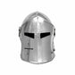 Medieval Barbuda Armor Helmet Brushed Steel Knights Templar Crusaders Halloween