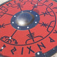 Smooth Vegvisir Runes Viking Shield