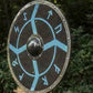 Smooth Face Lightning and Storm Runes Viking Shield