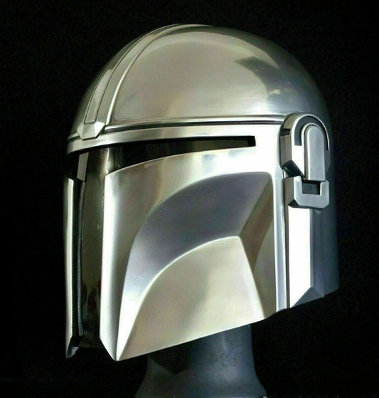 Mandalorian Helmet 18 Guage Steel Medieval Star Wars Boba Fatt Helmet Replica