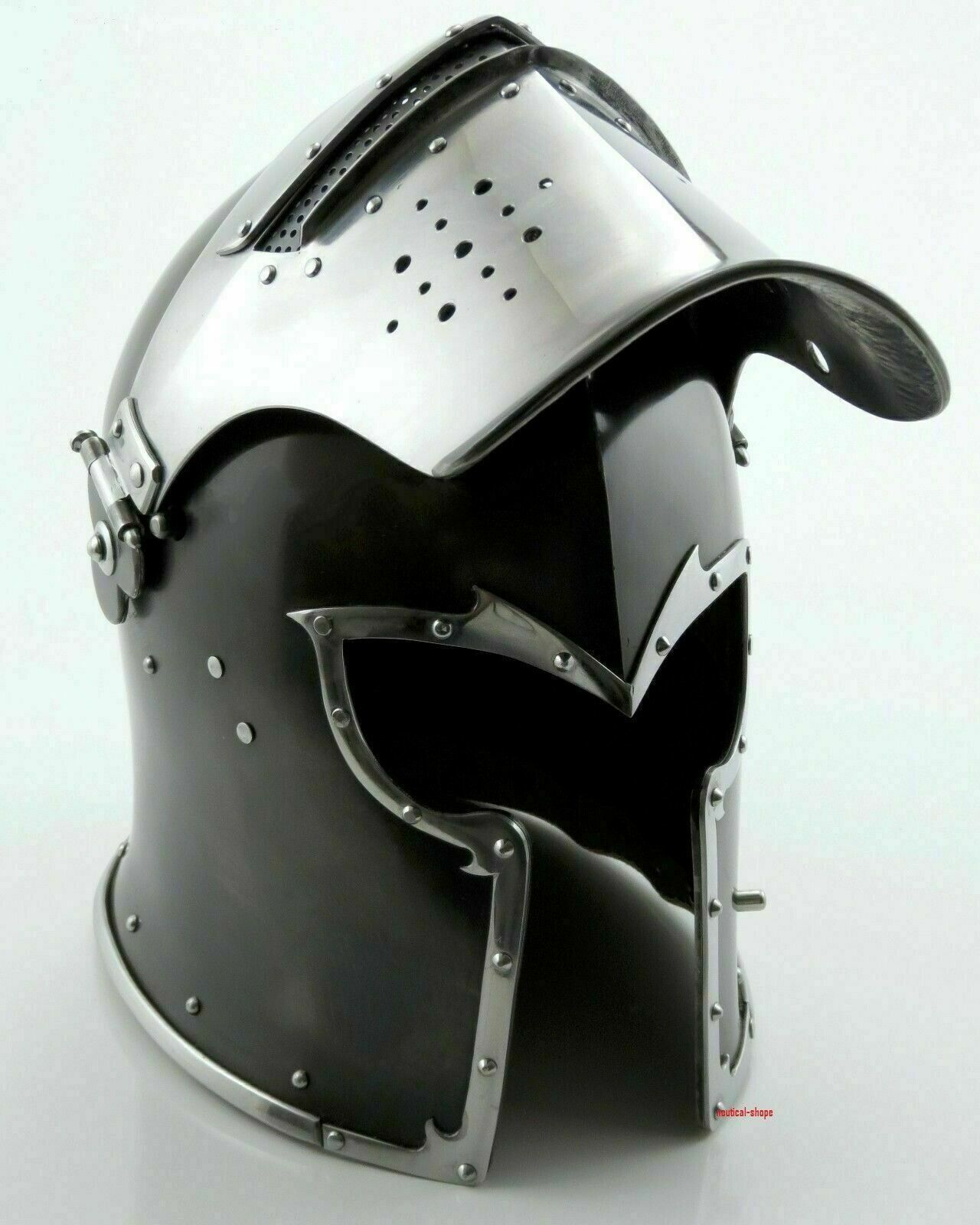 Medieval Barbuda Armor Helmet Roman Knight Helmet Gladiator Helmet Halloween